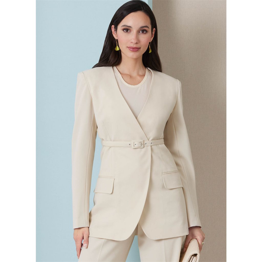 Butterick Pattern B7081 Misses Jacket with Belt and Pants 7081 Image 2 From Patternsandplains.com