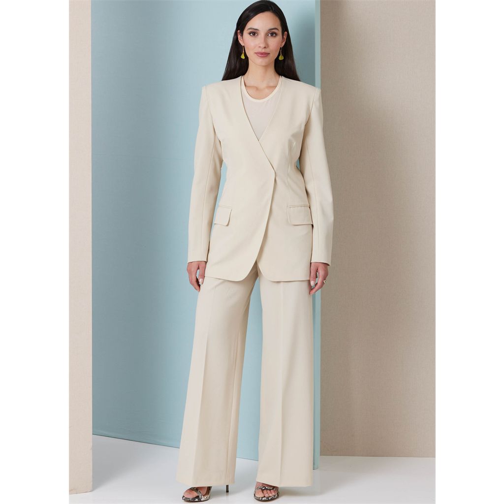 Butterick Pattern B7081 Misses Jacket with Belt and Pants 7081 Image 4 From Patternsandplains.com