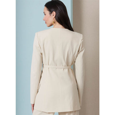 Butterick Pattern B7081 Misses Jacket with Belt and Pants 7081 Image 5 From Patternsandplains.com