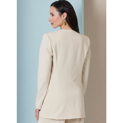 Butterick Pattern B7081 Misses Jacket with Belt and Pants 7081 Image 7 From Patternsandplains.com
