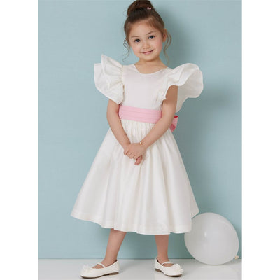 Butterick Pattern B7088 Childrens Dress in Two Lengths and Tie Belt 7088 Image 2 From Patternsandplains.com