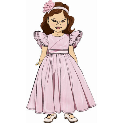 Butterick Pattern B7088 Childrens Dress in Two Lengths and Tie Belt 7088 Image 3 From Patternsandplains.com