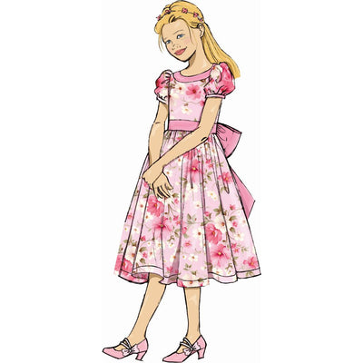 Butterick Pattern B7089 Girls Dress with Sleeve Variations 7089 Image 3 From Patternsandplains.com
