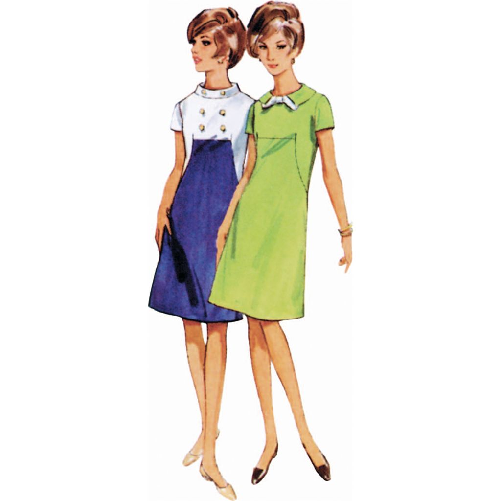 Butterick Pattern B7091 1960s Misses One Piece Dress 7091 Image 3 From Patternsandplains.com