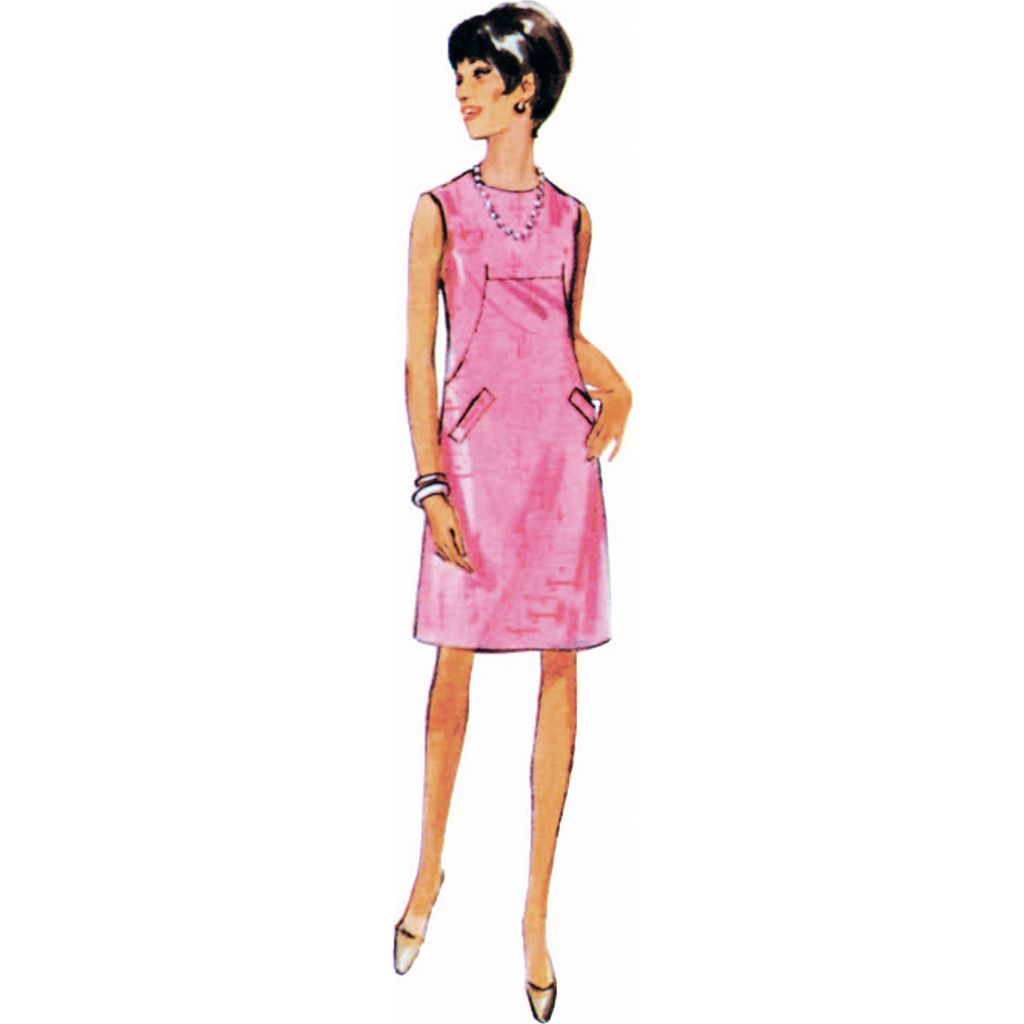 Butterick Pattern B7091 1960s Misses One Piece Dress 7091 Image 6 From Patternsandplains.com