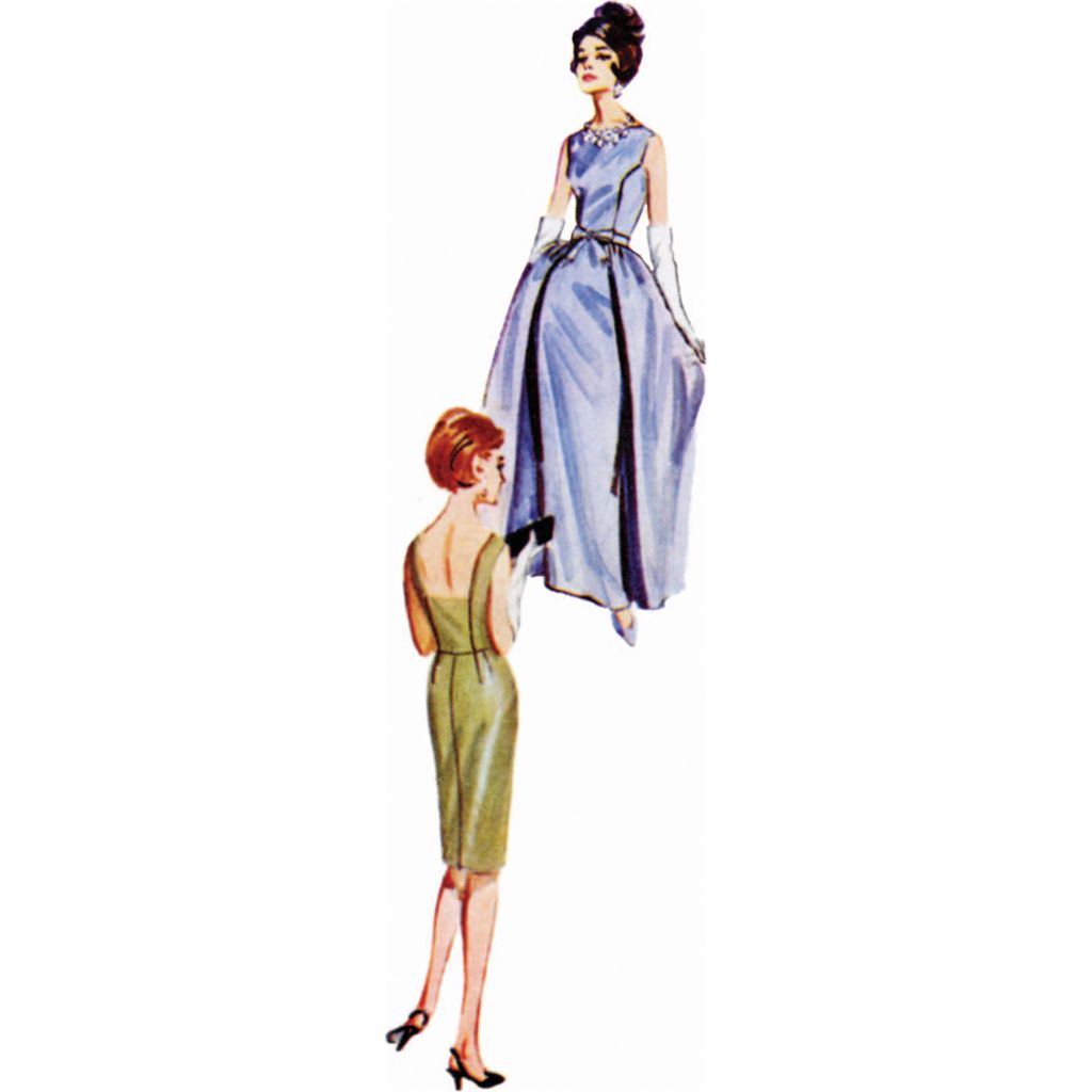 Butterick Pattern B7092 1960s Misses Evening Dresses 7092 Image 3 From Patternsandplains.com