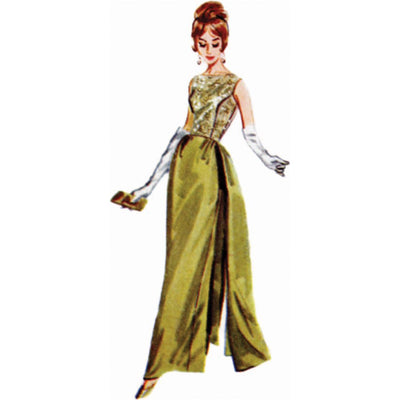 Butterick Pattern B7092 1960s Misses Evening Dresses 7092 Image 5 From Patternsandplains.com
