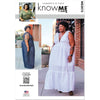 Know Me Pattern ME2072 Misses and Womens Jumpsuit and Dress by Aaronica B. Cole 2072 Image 1 From Patternsandplains.com