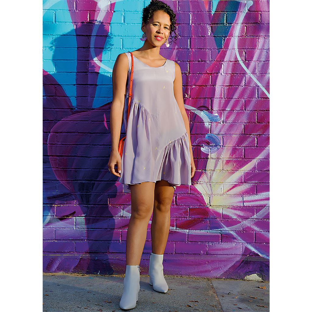 Know Me Pattern ME2076 Misses Front or Back Reversible Dress in Two Lengths by Handmade Millennial 2076 Image 4 From Patternsandplains.com