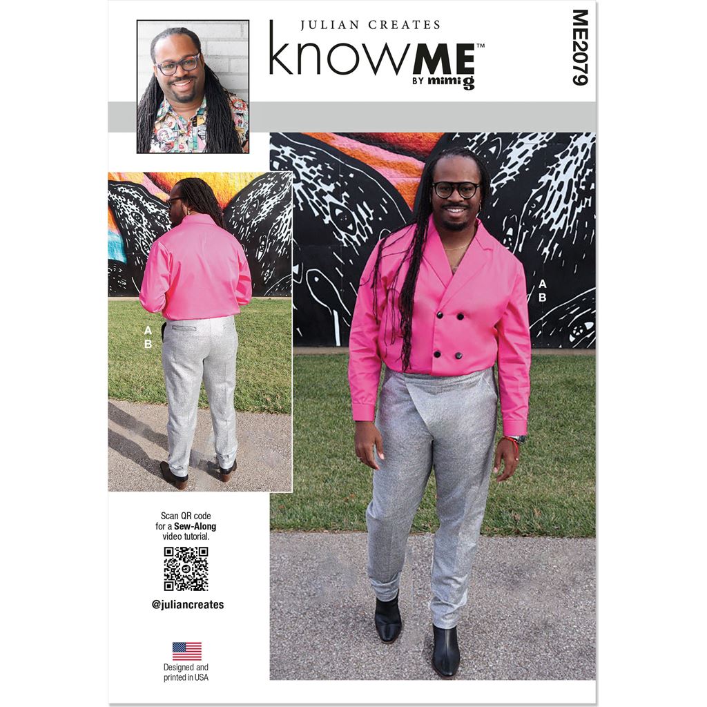 Know Me Pattern ME2079 Mens Shirt and Pants by Julian Creates 2079 Image 1 From Patternsandplains.com