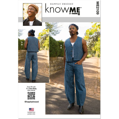 Know Me Pattern ME2109 Mens Vest and Pants by Happily Dressed 2109 Image 1 From Patternsandplains.com