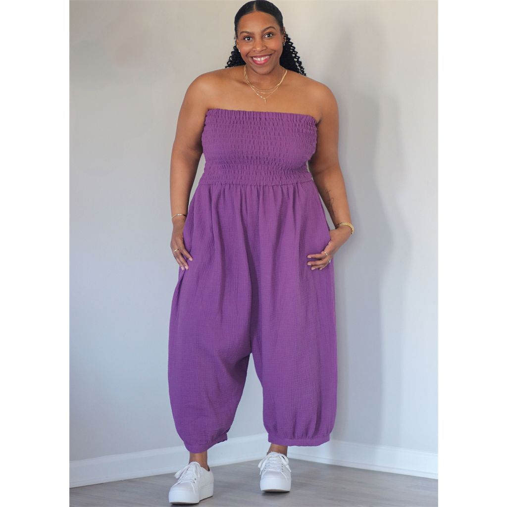 Know Me Pattern ME2122 Misses Jumpsuit in Two Lengths by Brittany J. Jones 2122 Image 2 From Patternsandplains.com