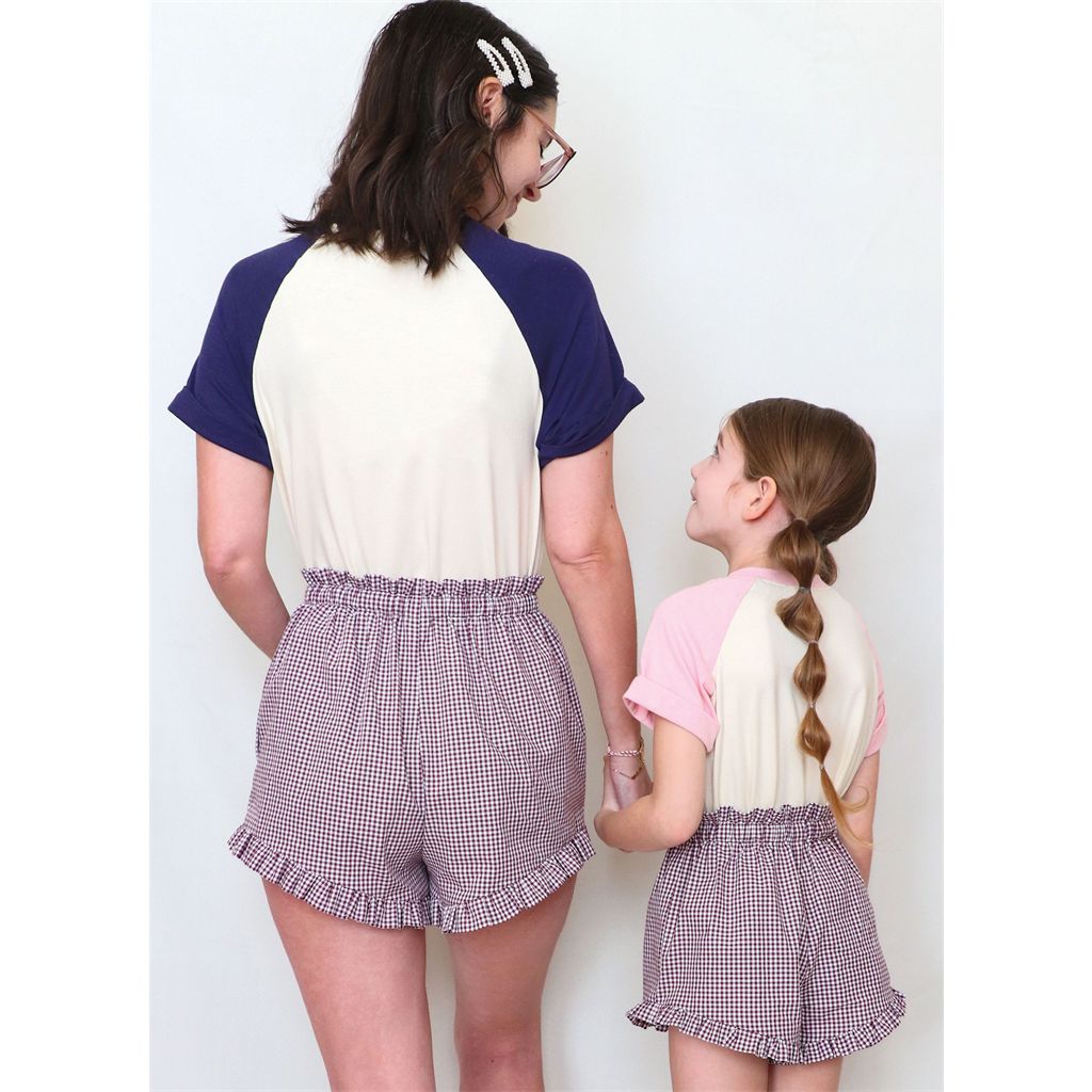 Know Me Pattern ME2123 Girls and Misses T Shirt and Shorts by Holly Darling 2123 Image 4 From Patternsandplains.com