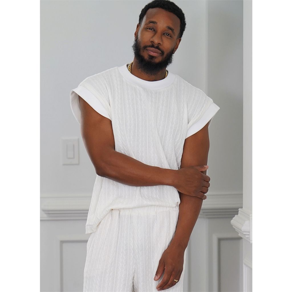 Know Me Pattern ME2130 Mens Knit Top and Shorts by Norris D nta Ford 2130 Image 2 From Patternsandplains.com