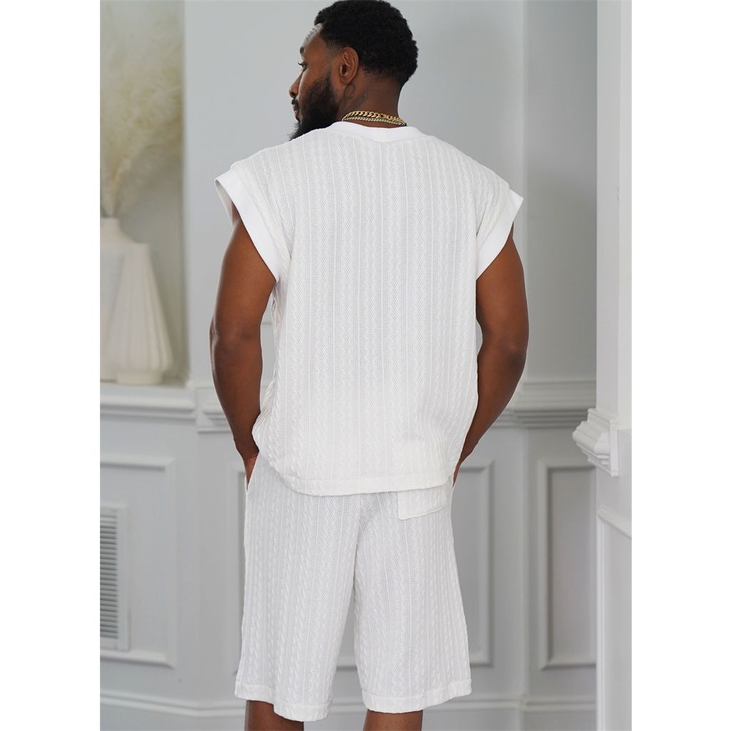 Know Me Pattern ME2130 Mens Knit Top and Shorts by Norris D nta Ford 2130 Image 5 From Patternsandplains.com