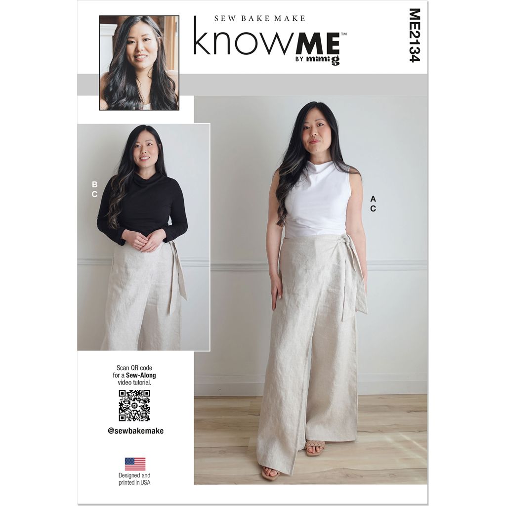 Know Me Pattern ME2134 Misses Trouser and Knit Top with Sleeve Variations by Sew Bake Make 2134 Image 1 From Patternsandplains.com