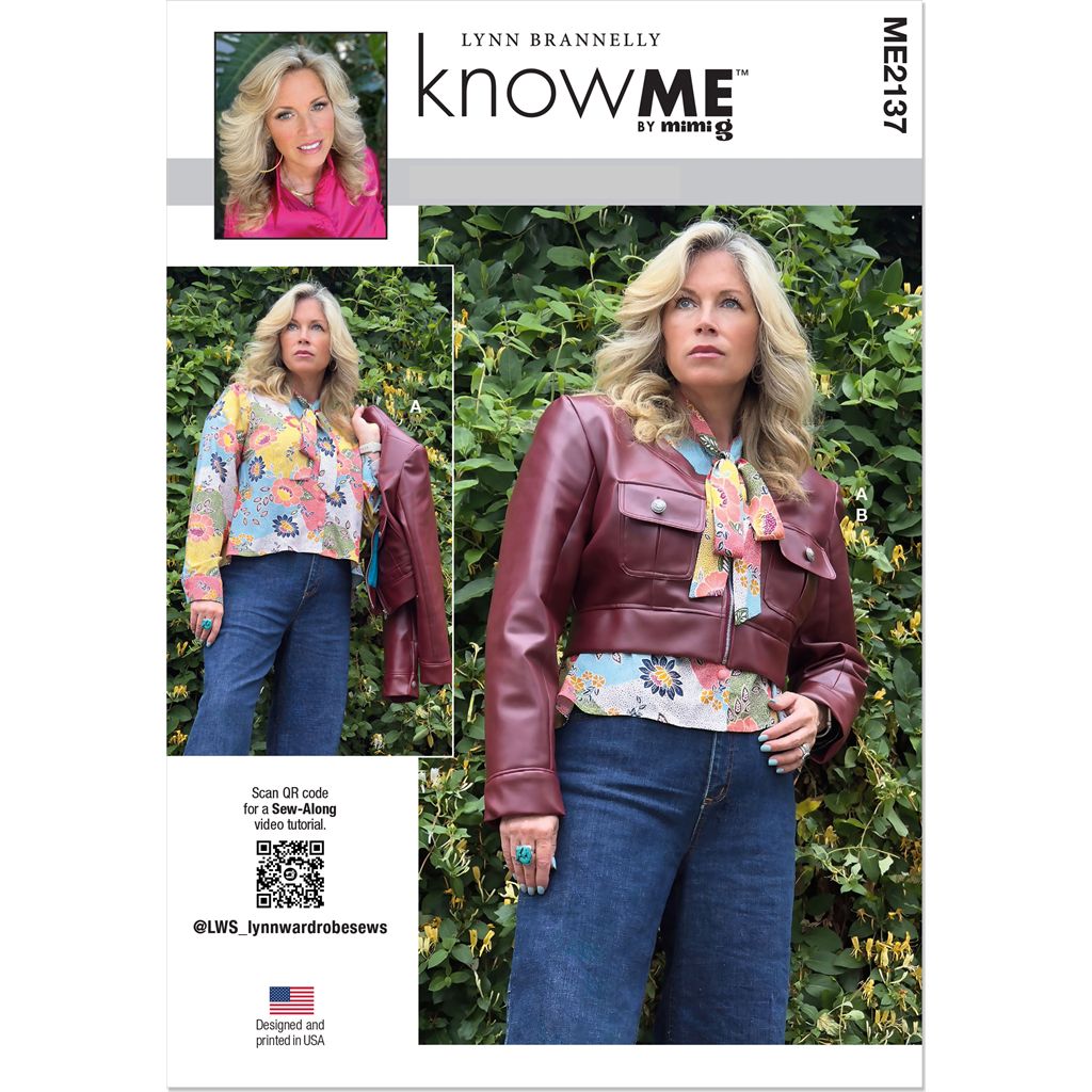 Know Me Pattern ME2137 Misses Blouse and Jacket by Lynn Brannelly 2137 Image 1 From Patternsandplains.com