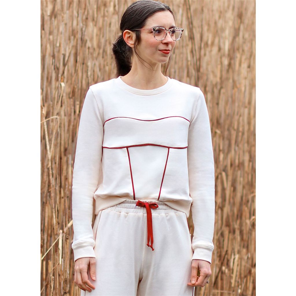 Know Me Pattern ME2138 Misses Sweatsuit Top and Pants by Holly Darling 2138 Image 2 From Patternsandplains.com