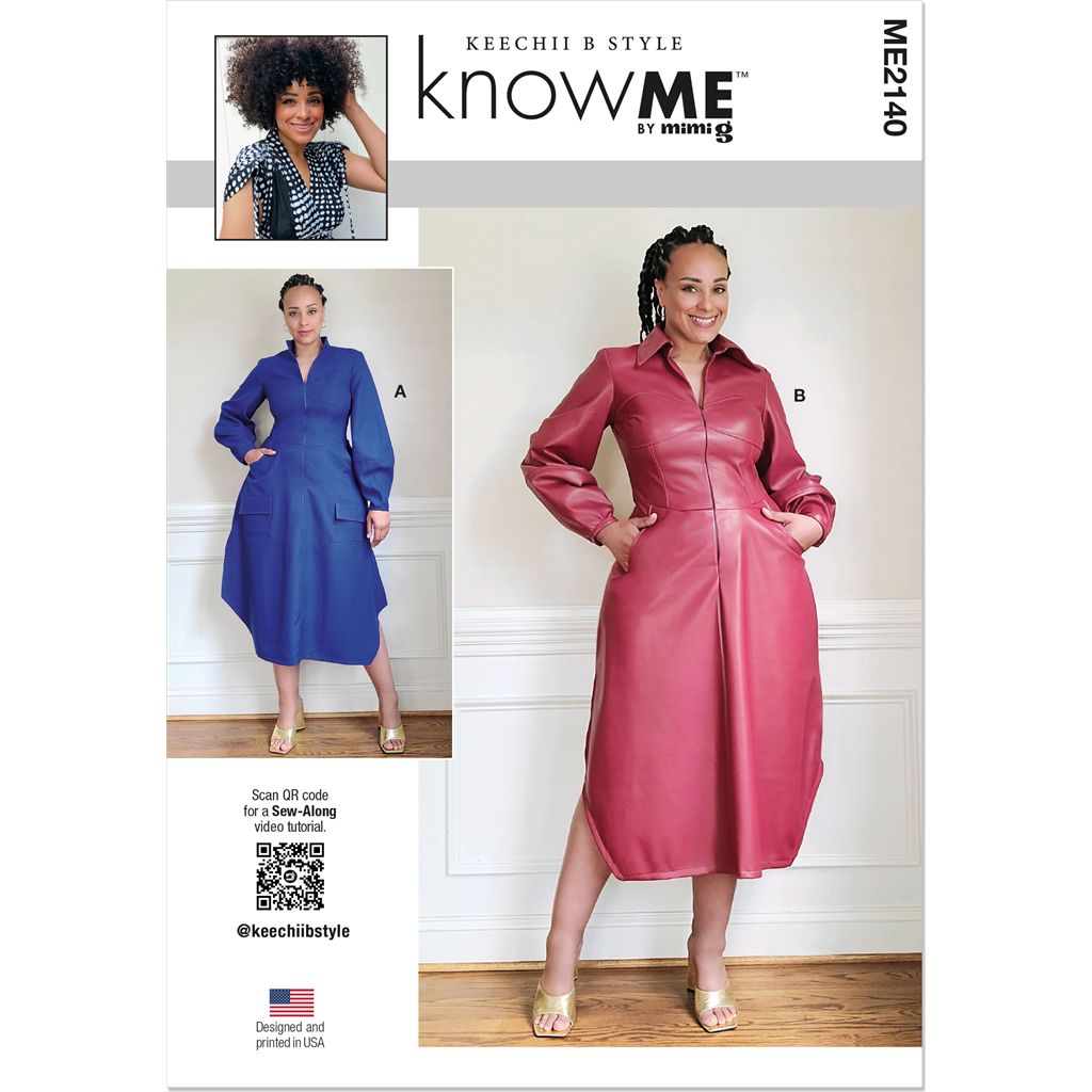 Know Me Pattern ME2140 Misses Shirtdress by Keechii B Style 2140 Image 1 From Patternsandplains.com