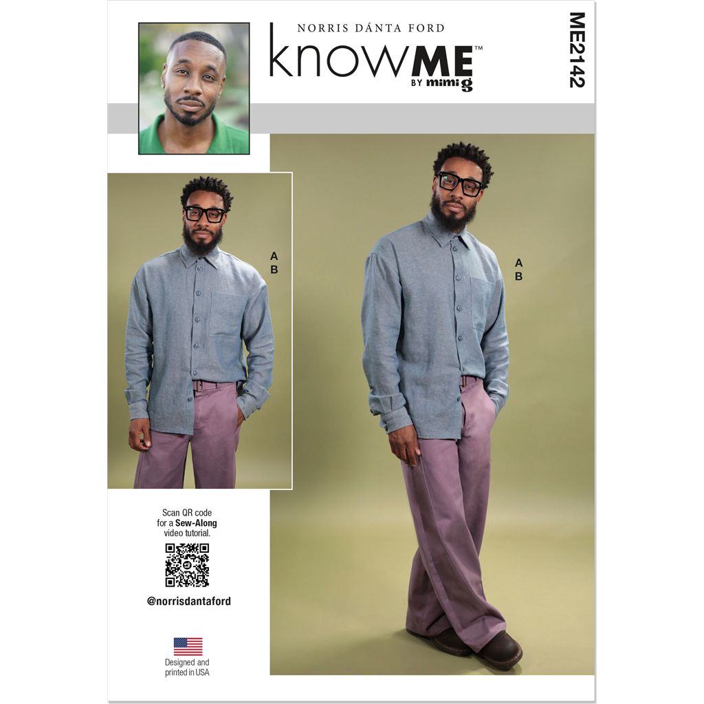 Know Me Pattern ME2142 Mens Shirt and Jeans with Belt by Norris D nta Ford 2142 Image 1 From Patternsandplains.com