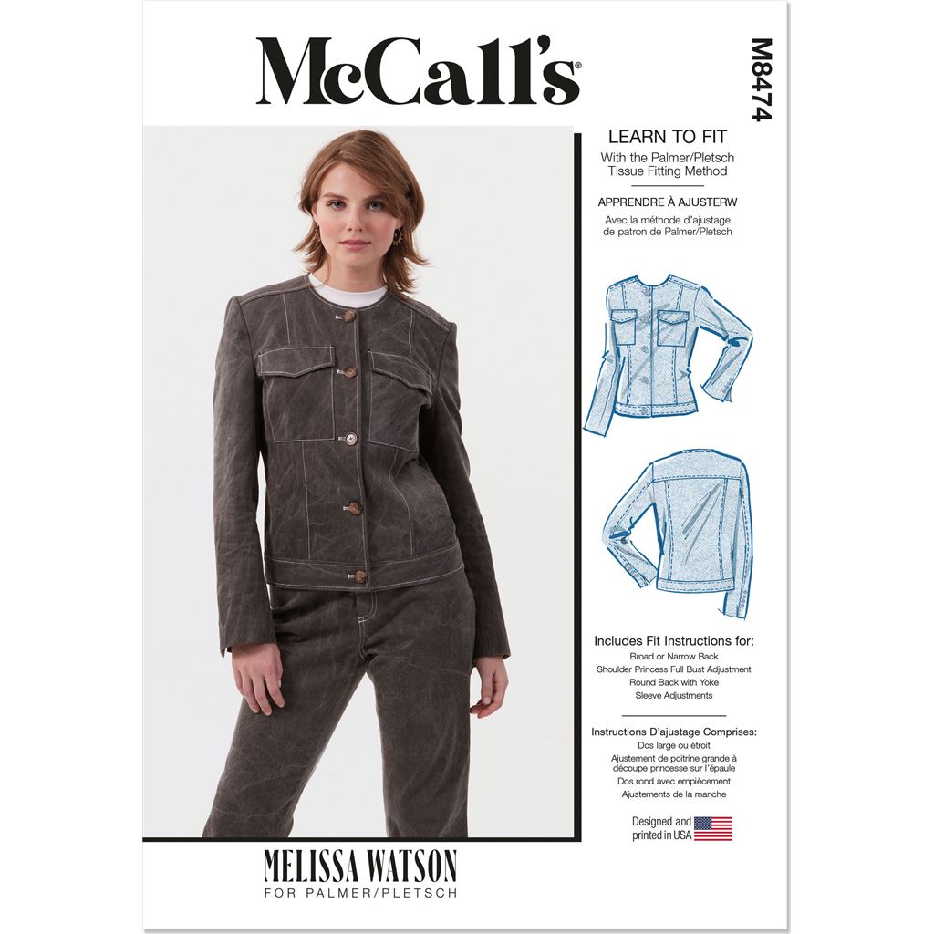 McCall's Pattern M8474 Misses Jacket by Melissa Watson 8474 Image 1 From Patternsandplains.com