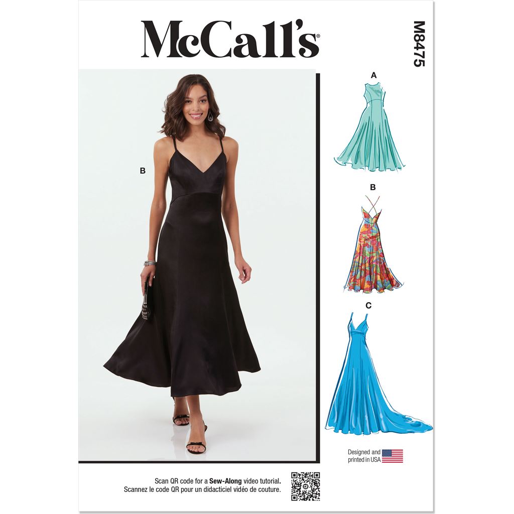 McCall's Pattern M8475 Misses and Womens Dresses 8475 Image 1 From Patternsandplains.com