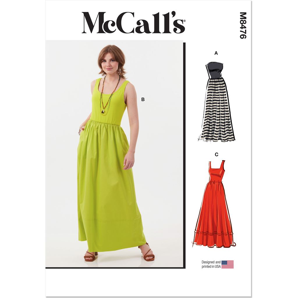 McCall's Pattern M8476 Misses Dresses 8476 Image 1 From Patternsandplains.com