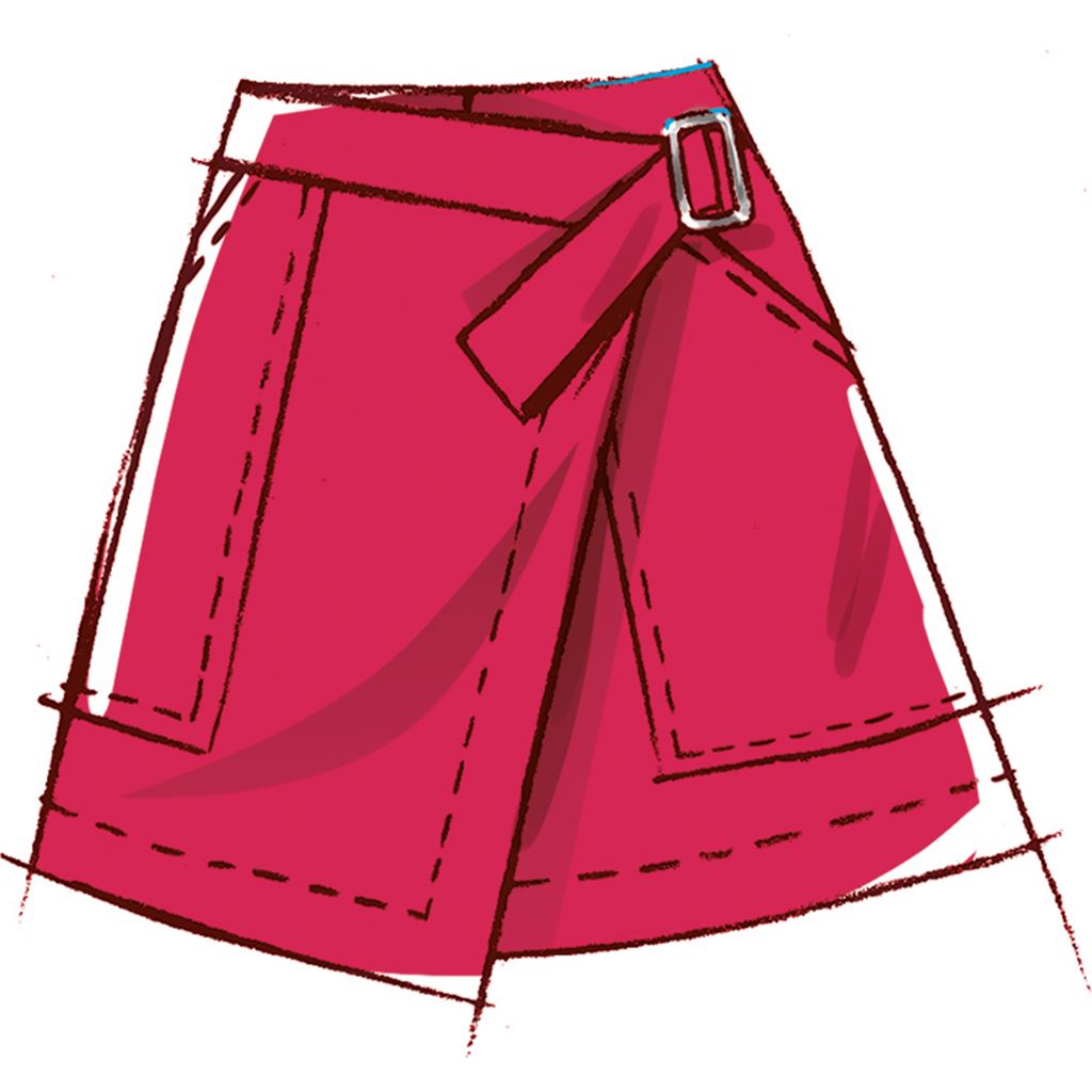 McCall's Pattern M8479 Misses Wrap Skirts 8479 Image 3 From Patternsandplains.com