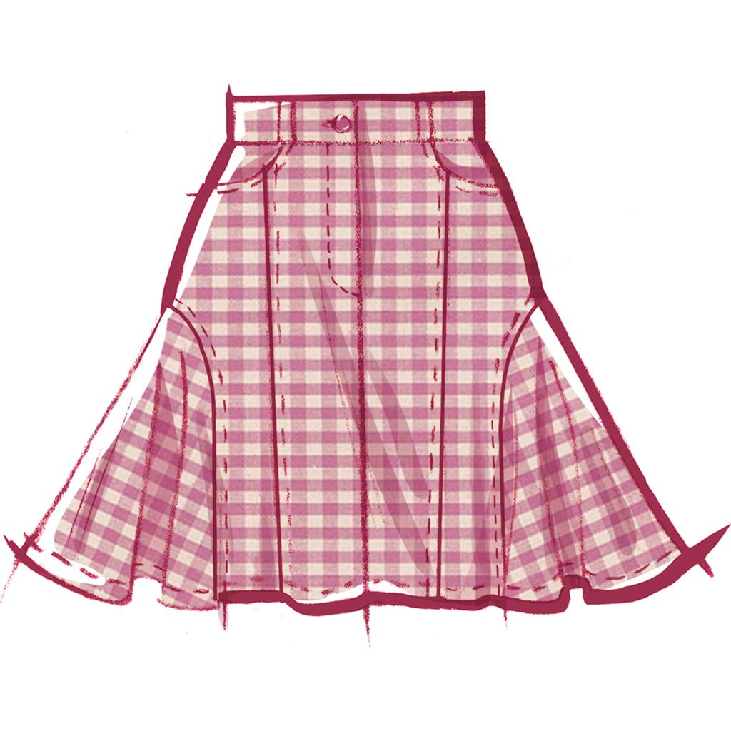 Emu Pattern 8480 McCall's Pattern M8480 Misses' Skirt in Three Lengths 8480 - Patterns ...