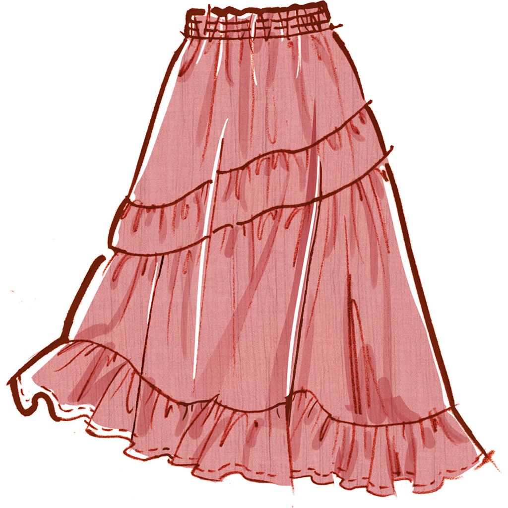 McCall's Pattern M8482 Misses Tops and Skirts 8482 Image 4 From Patternsandplains.com