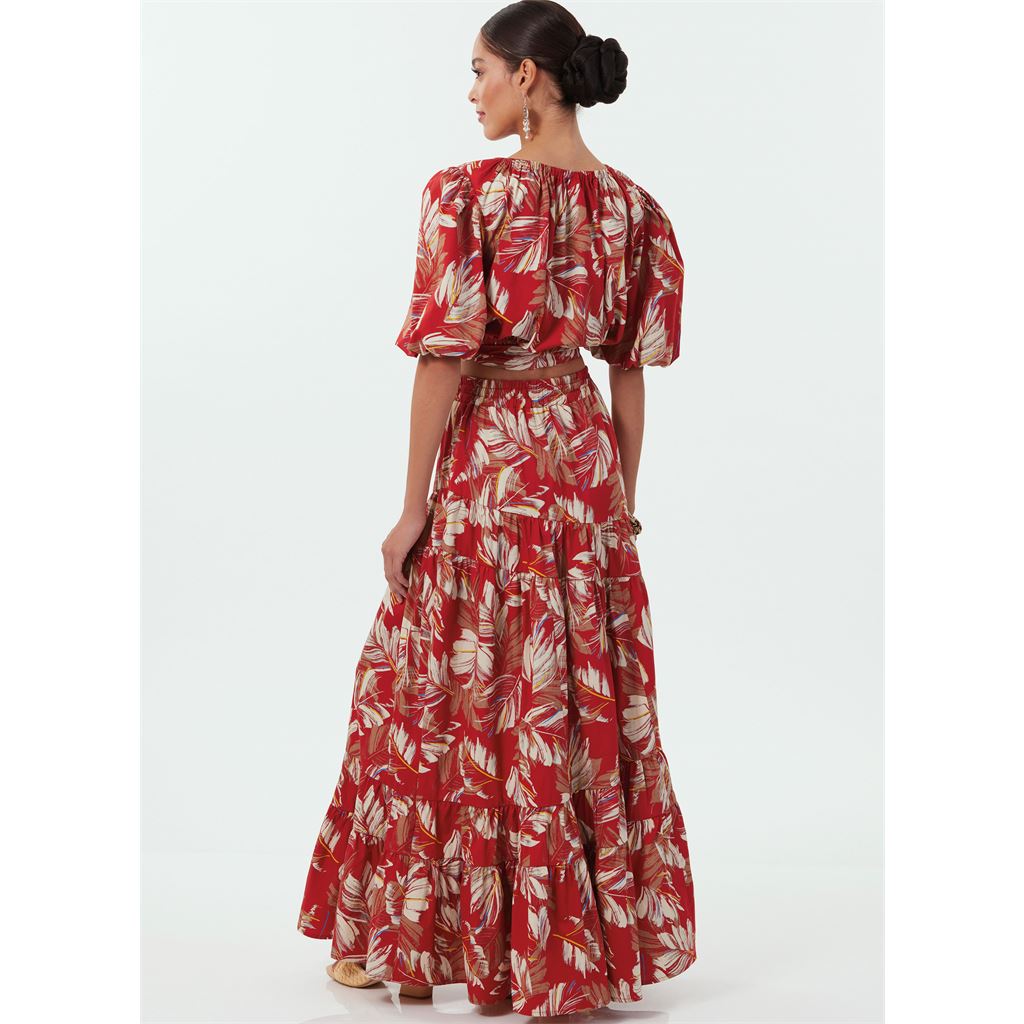 McCall's Pattern M8482 Misses Tops and Skirts 8482 Image 7 From Patternsandplains.com