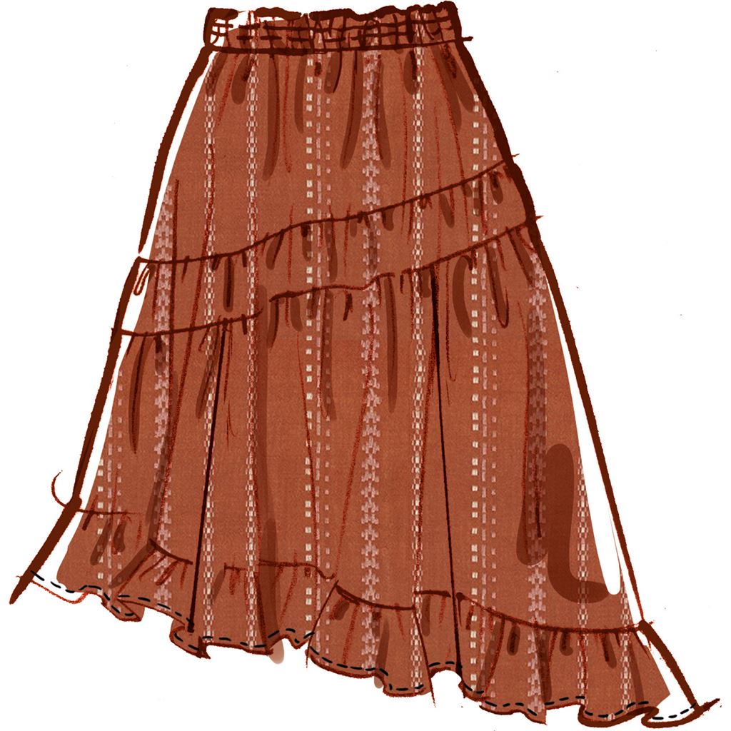 McCall's Pattern M8483 Womens Tops and Skirts 8483 Image 4 From Patternsandplains.com