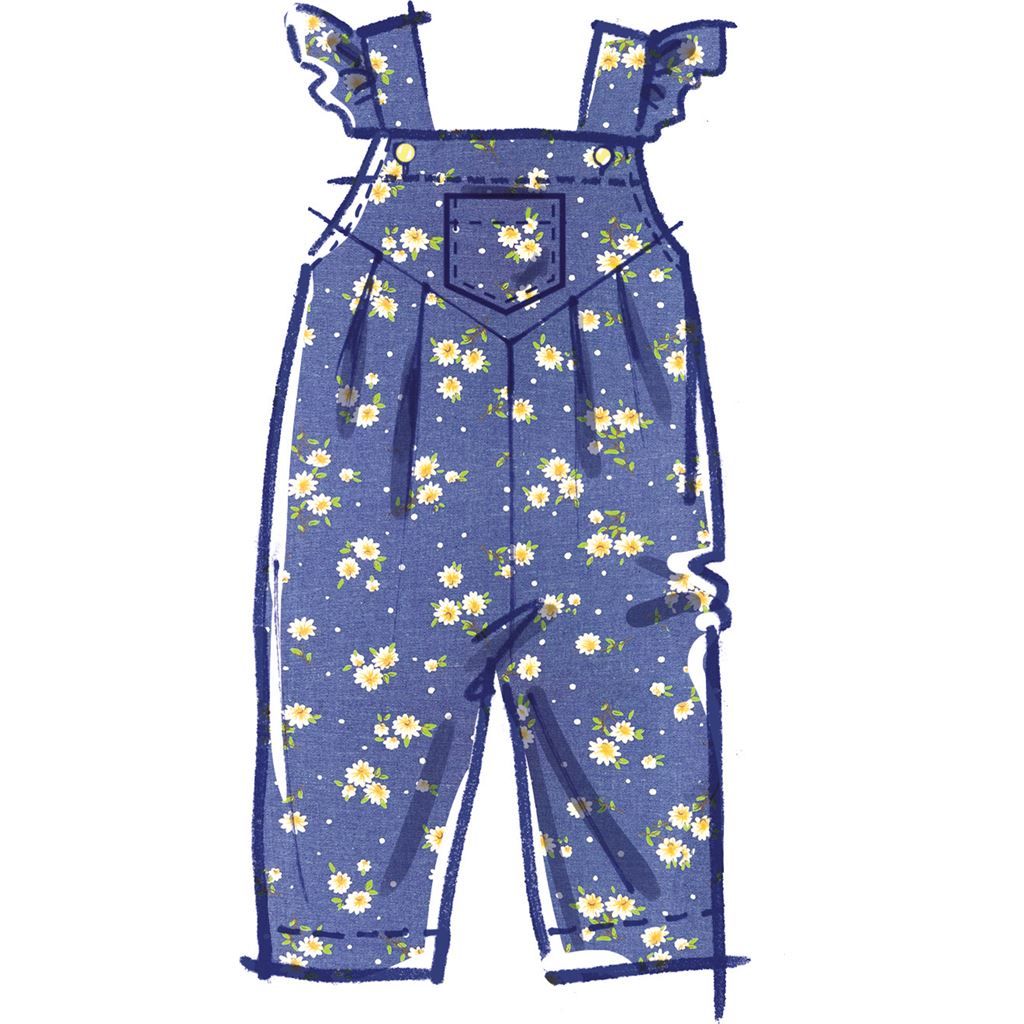 McCall's Pattern M8487 Infants Vest Jacket and Overalls 8487 Image 4 From Patternsandplains.com