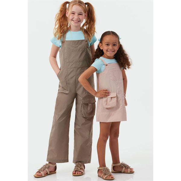 McCall's Pattern M8489 Children's and Girls' Pinafore and Overalls 8489 ...