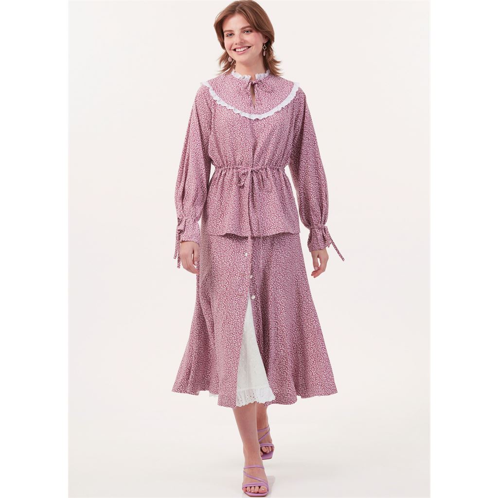 McCall's Pattern M8490 Misses Tops Skirt and Petticoat by Laura Ashley 8490 Image 5 From Patternsandplains.com