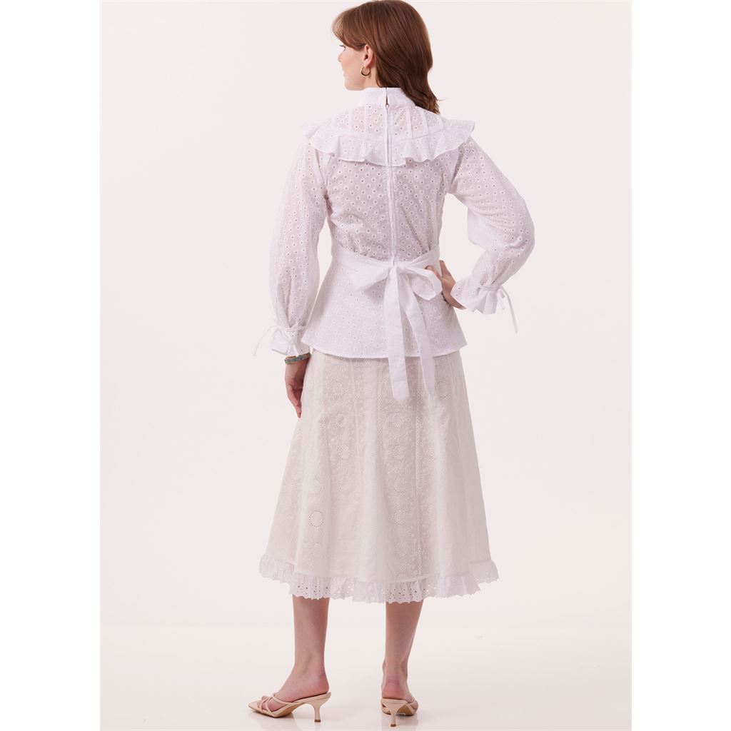 McCall's Pattern M8490 Misses Tops Skirt and Petticoat by Laura Ashley 8490 Image 8 From Patternsandplains.com