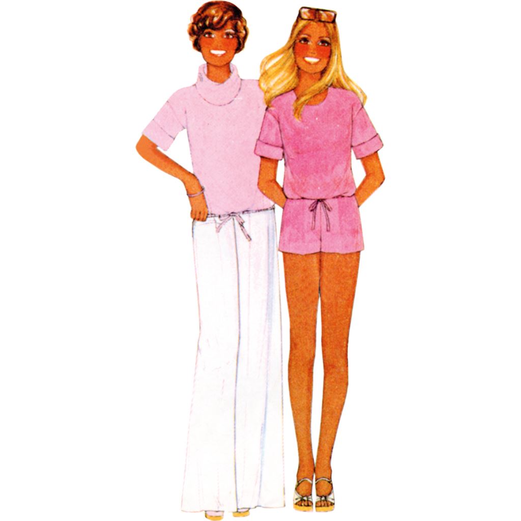 McCall's Pattern M8493 Misses Knit Tops Skirt Pants and Shorts 8493 Image 3 From Patternsandplains.com