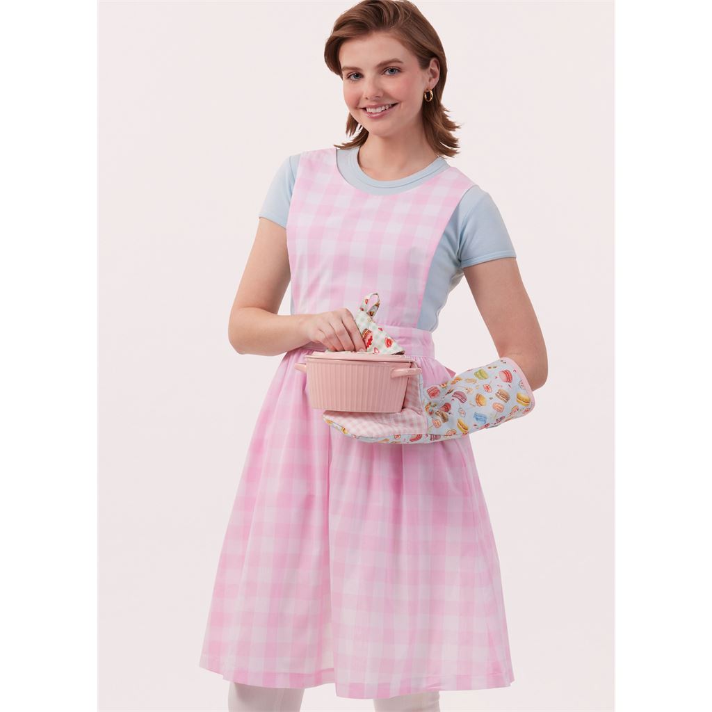 McCall's Pattern M8494 Misses Apron and Kitchen Accessories 8494 Image 2 From Patternsandplains.com