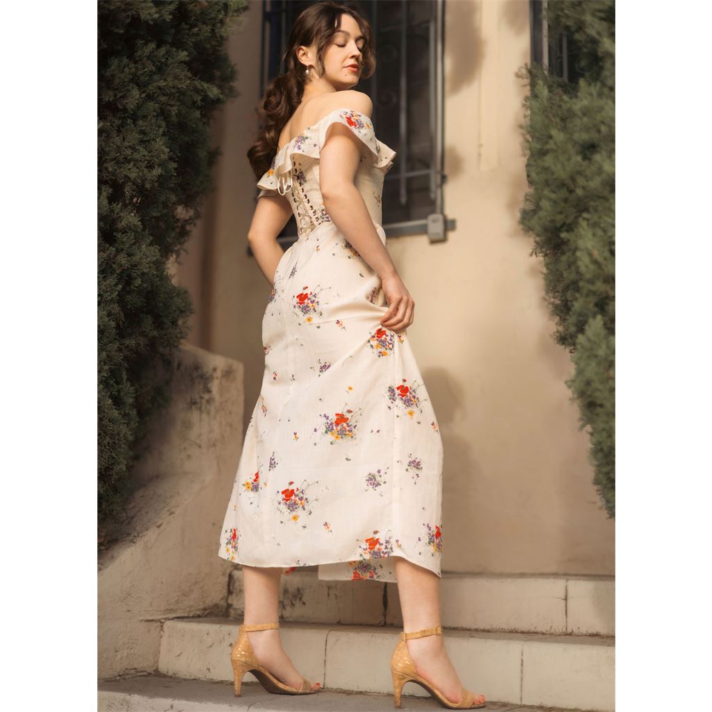 mccall's off the shoulder dress pattern McCall
