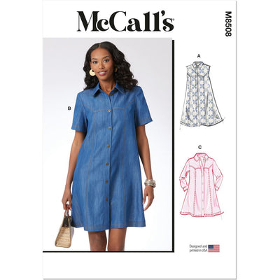 McCall's Pattern M8508 Misses Dress with Sleeve Variations 8508 Image 1 From Patternsandplains.com