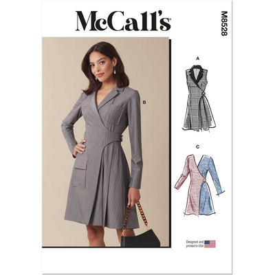 McCall's Pattern M8528 Misses Blazer Dresses 8528 Image 1 From Patternsandplains.com