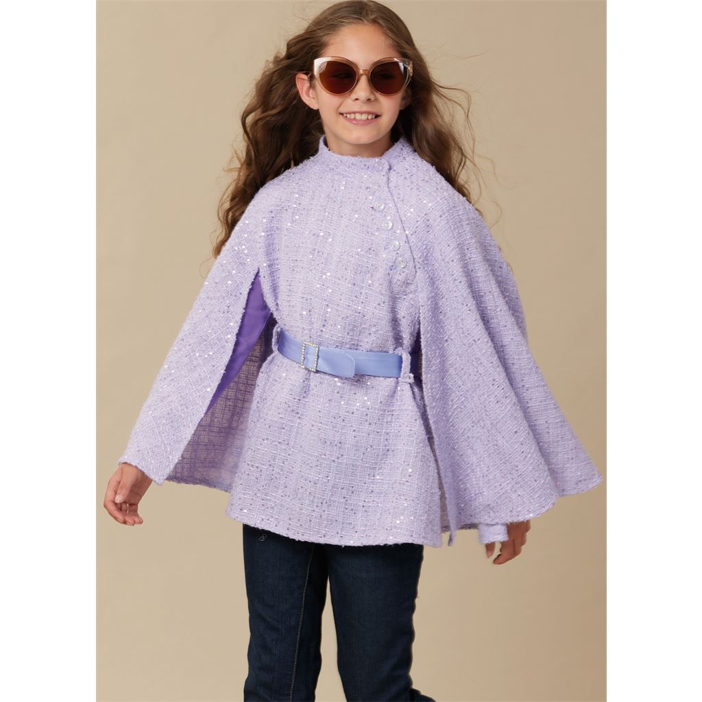 McCall's Pattern M8538 Childrens and Girls Capes 8538 Image 8 From Patternsandplains.com