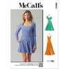 McCall's Pattern M8551 Misses and Miss Petite Knit Dresses 8551 Image 1 From Patternsandplains.com