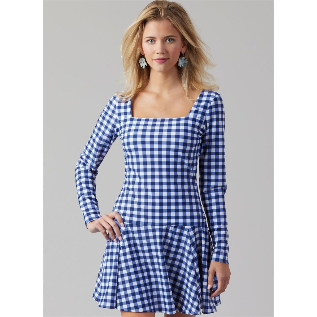 McCall's Pattern M8551 Misses and Miss Petite Knit Dresses 8551 Image 2 From Patternsandplains.com