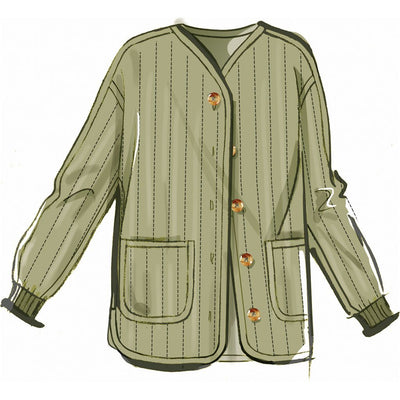 McCall's Pattern M8560 Misses Jacket with Sleeve and Length Variations 8560 Image 3 From Patternsandplains.com