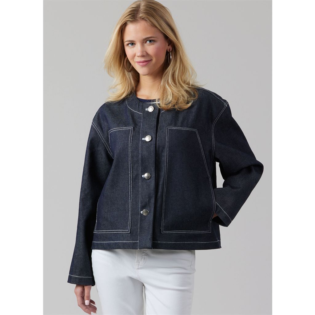 McCall's Pattern M8565 Unisex Jacket with Collar Variations 8565 Image 6 From Patternsandplains.com