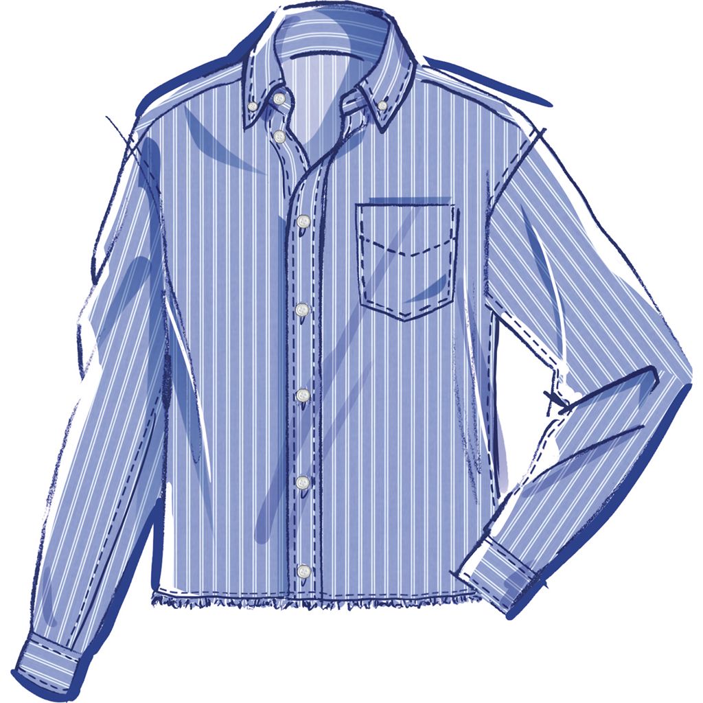 McCall's Pattern M8566 Unisex Shirt in Three Lengths 8566 Image 4 From Patternsandplains.com