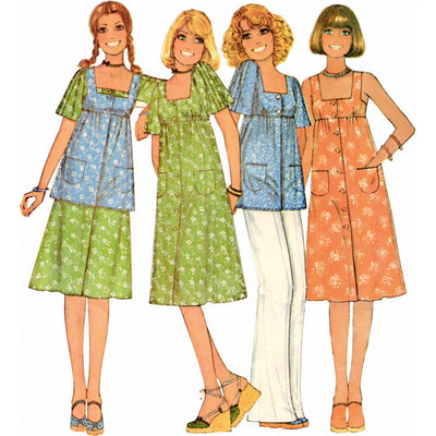 McCall's Pattern M8570 Misses Dress Jumper and Top by Laura Ashley 8570 Image 2 From Patternsandplains.com