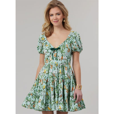McCall's Pattern M8575 Misses Dress with Sleeve and Length Variations 8575 Image 2 From Patternsandplains.com
