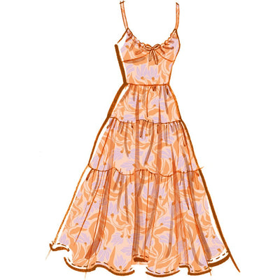 McCall's Pattern M8575 Misses Dress with Sleeve and Length Variations 8575 Image 4 From Patternsandplains.com